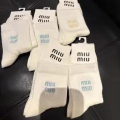 専用　miu miu ホワイトソックス 5足セット　短ソックス　ショートソックス