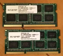 SUNEAST SE3N1600-8G メモリDDR3L 1600　16gb