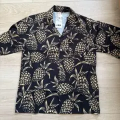 メンズ　アロハシャツ　パイナップル柄
