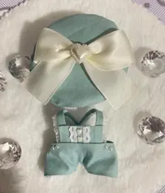 ハンドメイド☆10cmぬい服 ハートまみれマカロンシリーズ\♡︎/ライトグリーン