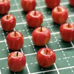 ・1cm以下・りんご2個フェイクフード ミニチュアフード ドールハウス