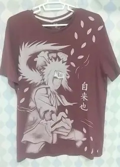 NARUTO ナルト　Tシャツ　半袖 デカプリント　自来也　赤