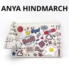 【美品】アニヤハインドマーチ クラッチバッグ オールオーバーステッカーズ2Q2