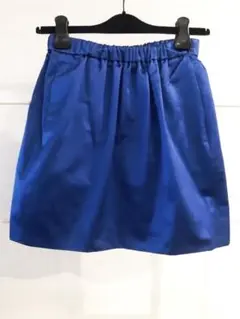 Drawerドゥロワー シルクコットンミニスカート