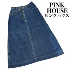 【大人気✨】ピンクハウス インディゴデニムスカート 着回し万能