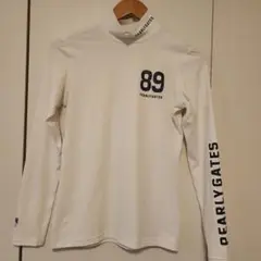 【美品】PEARLY GATES ハイネックシャツ　インナー ホワイト