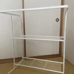 【2個セット/値下不可】IKEA  RASSLIG  ラック　押し入れ収納 IKEA】RASSLIG ラッスリグ白 2台 押し入れ収納 ハンガーレール
