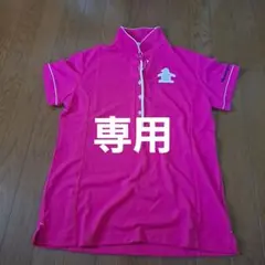 Munsingwear ピンク ハイネックポロシャツ
