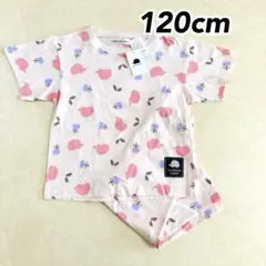 スカンジナビアンフォレスト キッズ 半袖パジャマ ピンク120cm