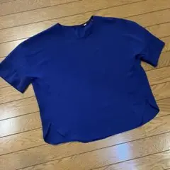 UNIQLO カジュアル ネイビー 半袖 トップス M