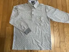 美品！薄手長袖ポロシャツ グレー Mサイズ
