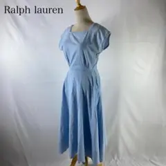 Ralph lauren シャンブレー 後ろボタン ワンピース ヴィンテージ