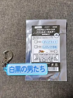 千葉ロッテマリーンズ　パワプロ　コラボ キーホルダー　特殊能力　白黒の男たち