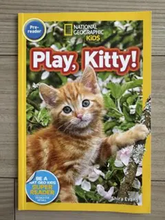 新品英語絵本　Play, Kitty! National Geographic
