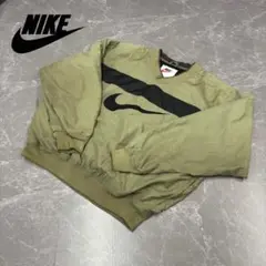 【90's】NIKE ナイロンプルオーバージャケット 厚手 古着　スポーツ