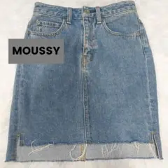 MOUSSY　マウジー　デニムスカート　膝上　Size1　Y2K　平成ギャル