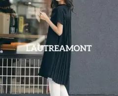 【定価24,200円♡美品】LAUTREAMONT バックプリーツ切替ワンピース