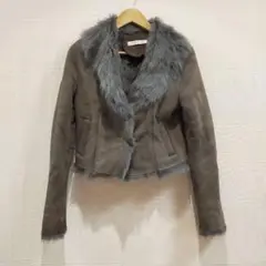 SHEINAR レディース ムートン ファー ジャケット