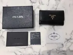 PRADA プラダ プラダキーケース 保存箱カード付き レザー 6連キーケース