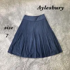 Aylesbury アリスバーリー (7) フレアスカート 裏地付 無地