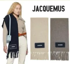 jacquemus マフラー メール便無料】 jacquemus ベージュ マフラー アルパカ ジャック