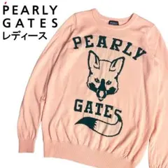 PEARLY GATES パーリーゲイツ ウールニットセーター ピンク 1