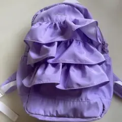 SLAPSLIPスラップスリップ フリル付きラベンダーリュックサック M 9L