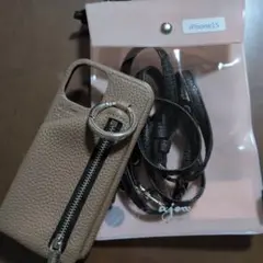 お値下げ　ajew iPhoneケース ショルダーストラップ付き