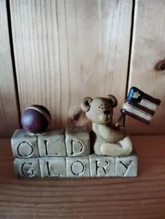 カントリー雑貨、テディベア、OLD GLORY の置物