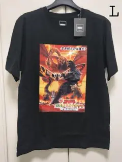 ゴジラ モスラ キングギドラ 大怪獣総攻撃 半袖Tシャツ Lサイズ ブラック