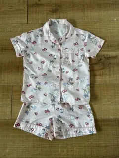 子供服 子供パジャマ 半袖パジャマ ちいかわ×GU ピンク サイズ110 春夏秋