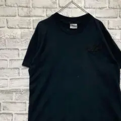 USA製90sヴィンテージTシャツ！シングルステッチ　ブラック半袖古着L26