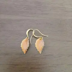 秋色　紅葉デザインピアス