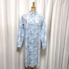 【美品】Parkes パークス カモメ 総柄 シャツワンピース