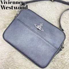 ⭐️極美品⭐️ヴィヴィアンウエストウッド カメラバッグ レザー シルバー 銀