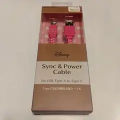 Disney USB Type-A to Type-C 充電ケーブル 90cm