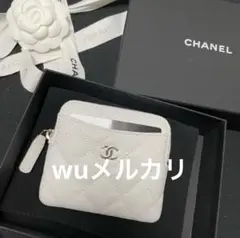 CHANEL シャネル コインパース カードケース 財布 白