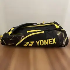 ヨネックス ラケットバッグ イナズマ柄 ブラック