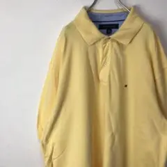 USA古着 トミーヒルフィガー TOMMY HILFIGER ポロシャツ 黄色