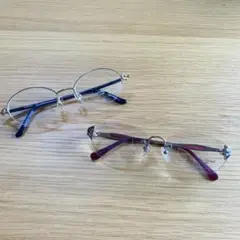 Louis Feraud PARIS 正規品 日本製 チタンフレーム 眼鏡 2本