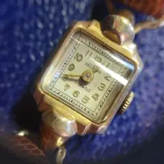 DELBANA 手巻きクロノグラフ 17 JEWELS 稼動品 CHRONOGRAPHE SUISSE DELBANA 18K SOLID GOLD “ANTIMAGNATIC