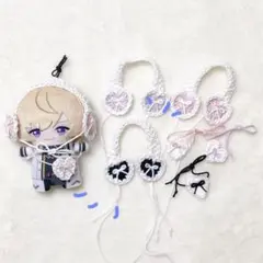 【A5】にじぱぺっと ぬいぐるみ10cm 耳当て ハート 着ぐるみ ぬい服