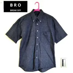 【古着】半袖シャツ BRO BREAK OFF ボタンダウン チェック M