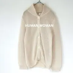 HUMAN WOMAN/ニット ハイネック 長袖カーディガン/羽織/b7