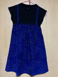 graniph ノースリーブワンピース 130 ネイビー