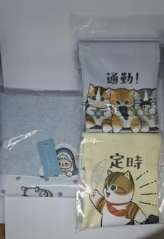 mofusand モフサンド 豆巾着 ハンカチセット