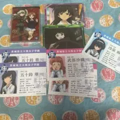 ガールズ&パンツァー ウエハース みほ 華 アンチョビ 沙織 麻子 カード