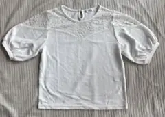 COLZA ホワイト レースTシャツ