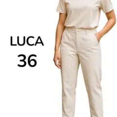 LUCA チノパン レディース カジュアルパンツ 36 春秋 ストライプ