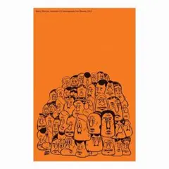barry mcgee ポスター 100% 正規 本物 Original Barry Mcgee Exhibition Poster - Orange Heads